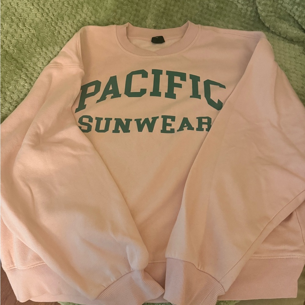 Pacific Sunwear Light Pink Crew Neck Sweater
